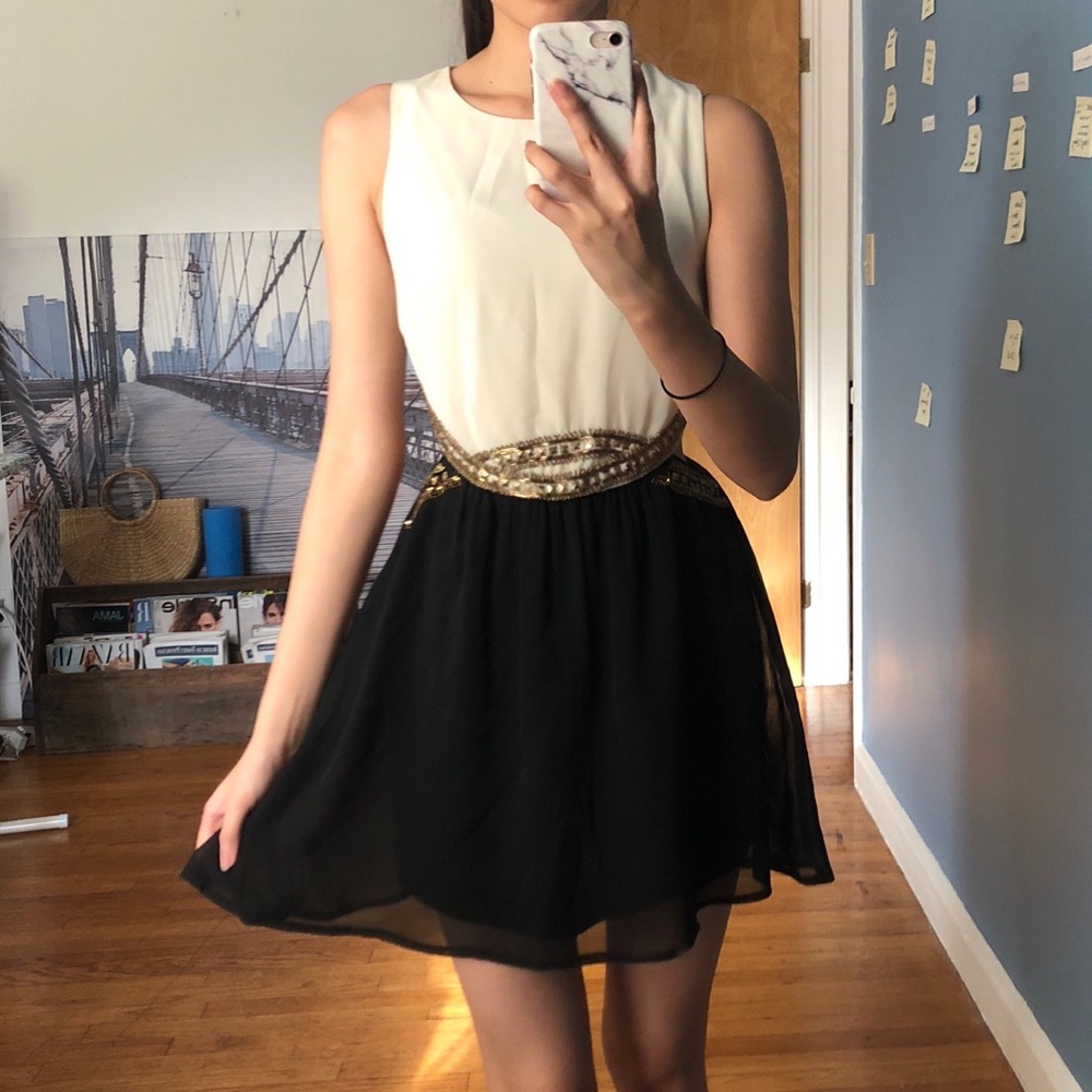 Black and White Dress